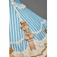 Twin Bears Antique Navy Bear Top Skirt Paneled OP and Sets(2nd Pre-Order/2 Colours/Full Payment Without Shipping)